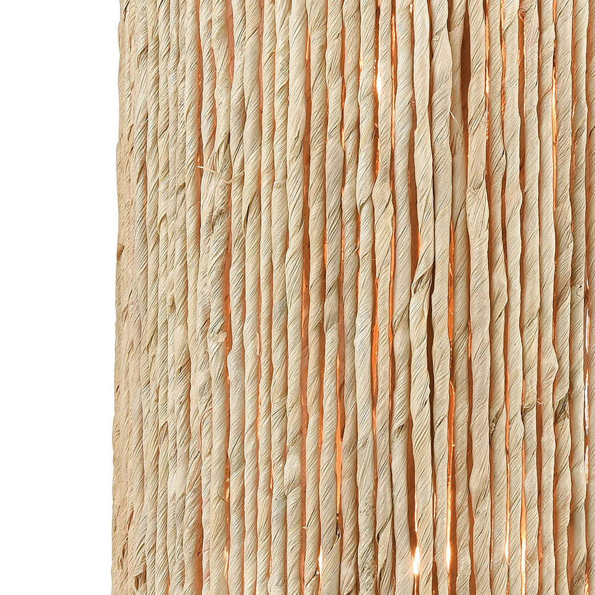 2-Light Satin Brass Sconce with Abaca A50458