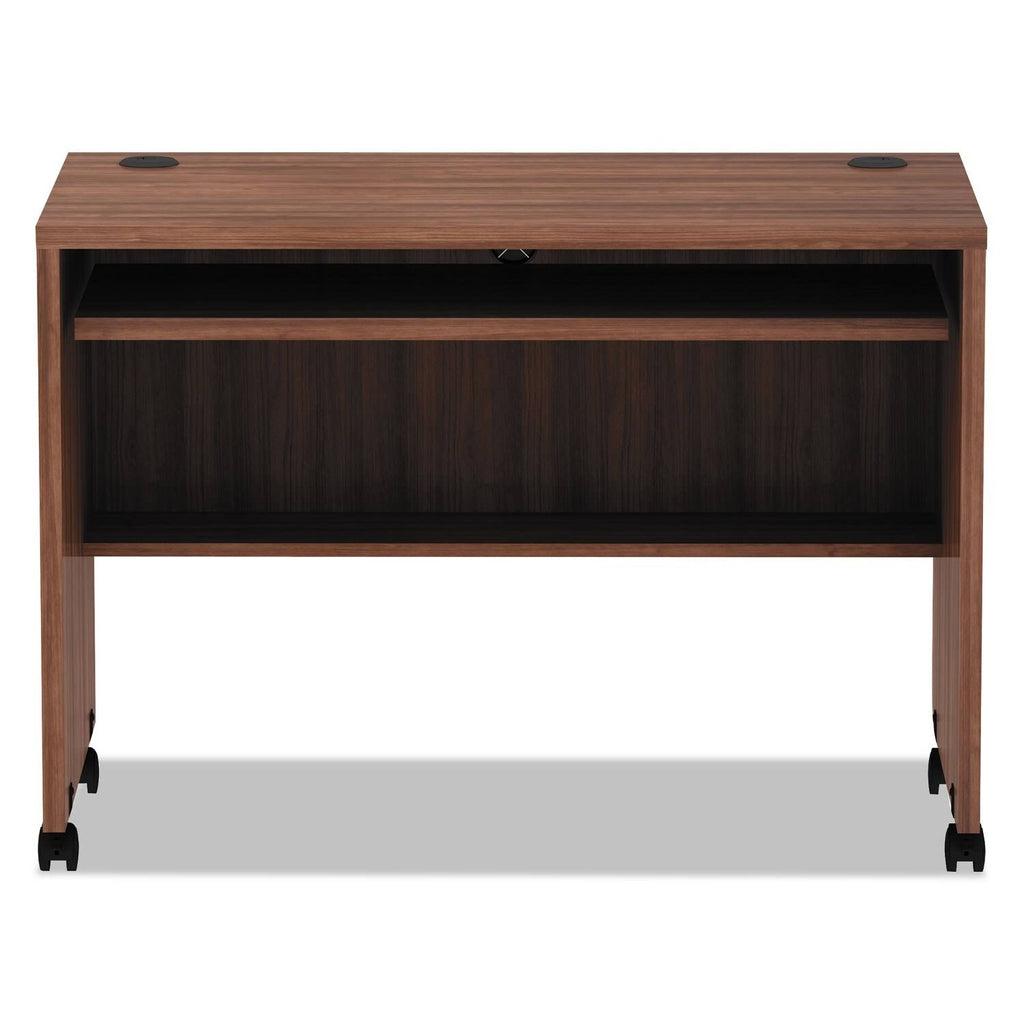 Walnut Mobile Workstation Desk X58321