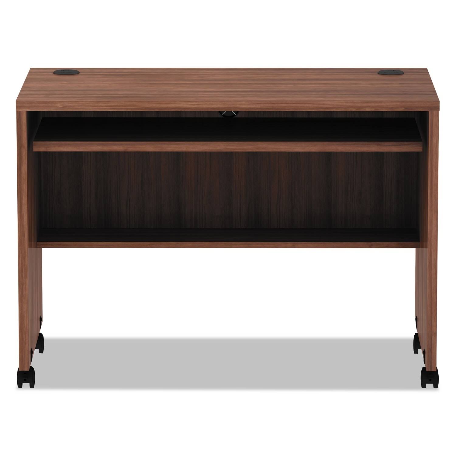 Walnut Mobile Workstation Desk X58321