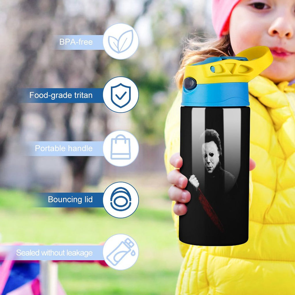 Insulated Stainless Steel Water Bottle with Straw X46409