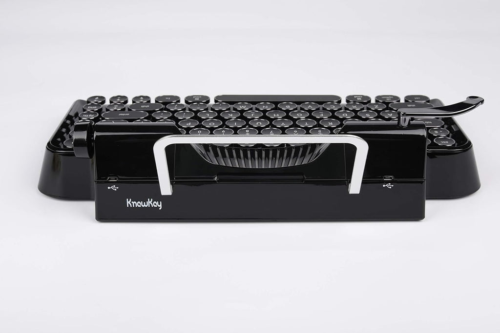 All Black Mechanical Keyboard with Tablet Stand E40220