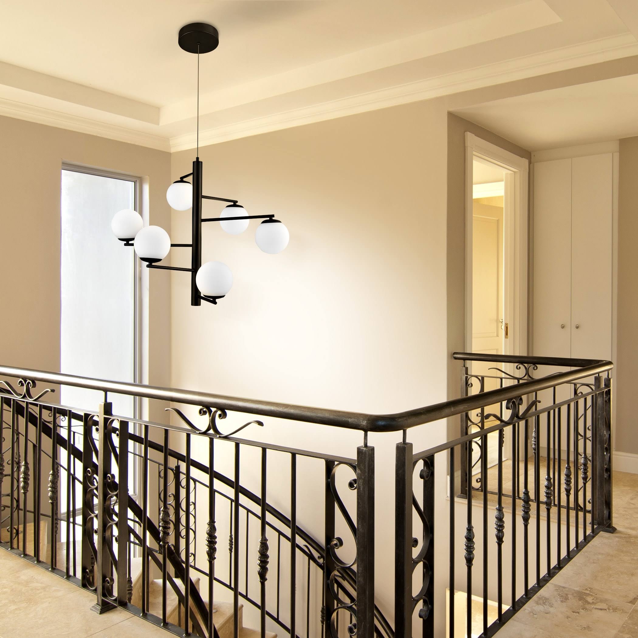 Black 28 inch LED Chandelier Z125432